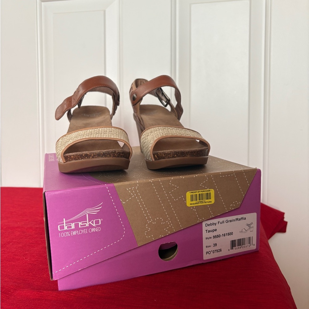 Dansko Debby Women's Taupe Sandals Size 39